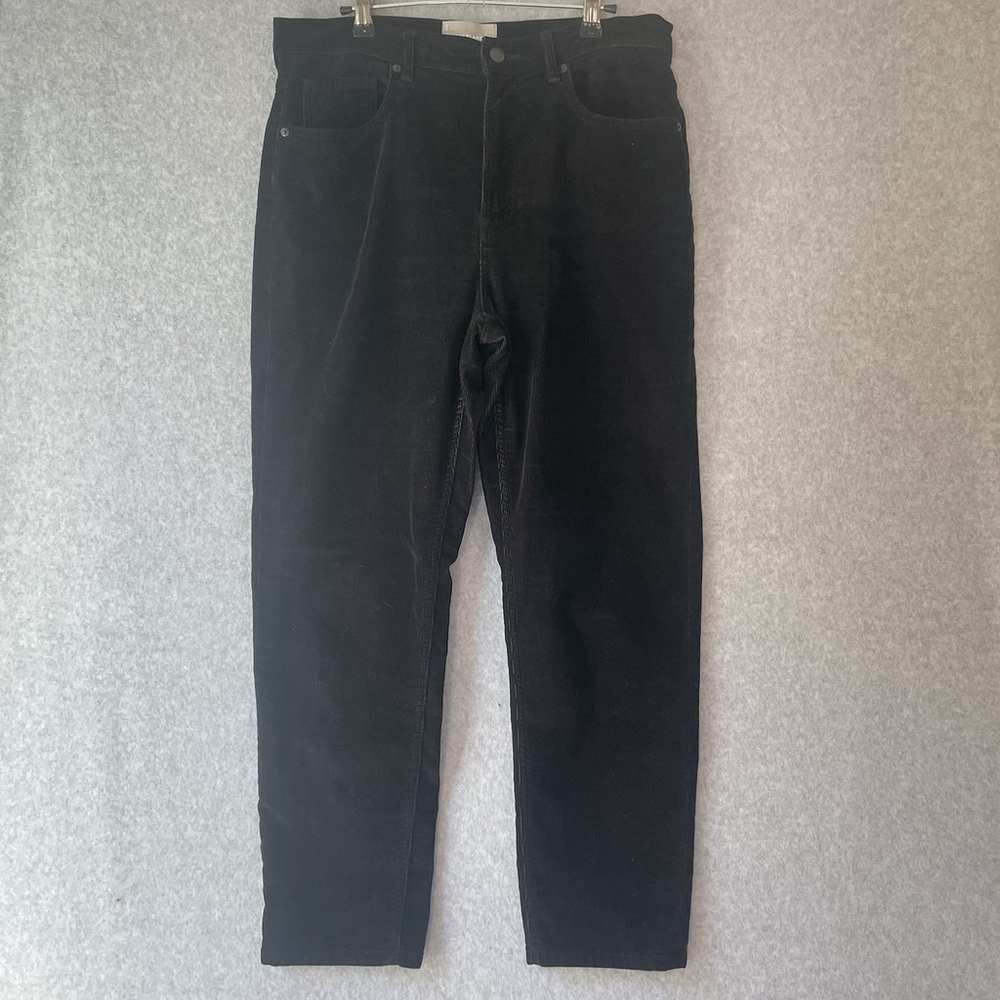 Everlane Black Cotton Stretch Cord Cheeky Crop Pants Women's Size 31